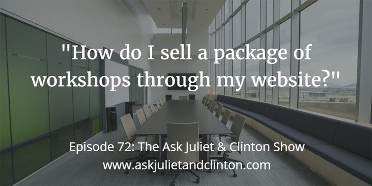 Selling Workshop Packages Through Website