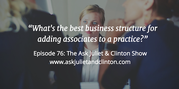 best business structure for adding associates