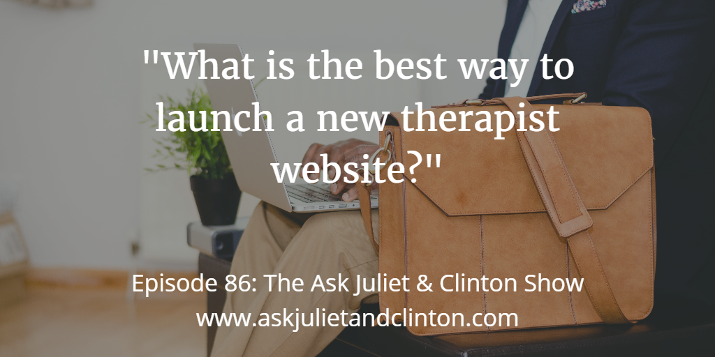 best way in launching new therapist website