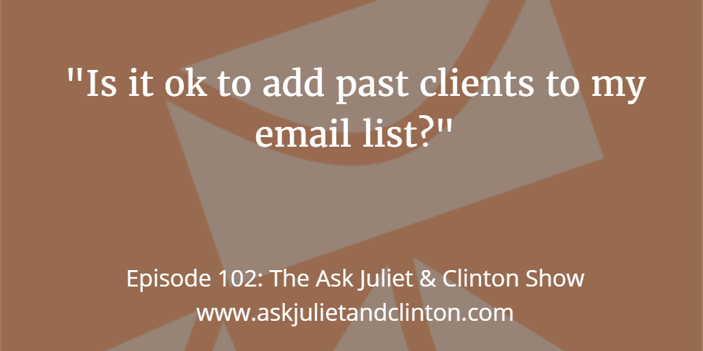 adding past clients in your email list